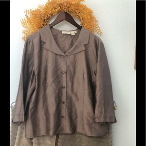 J.Jill Silk Cardigan/Blouse